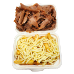 Fries, Donner Meat & Mozzarella (h) 