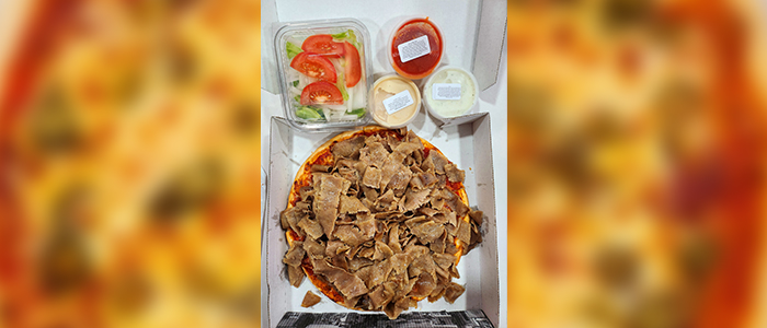 Donner Kebab Pizza (h)  7" 