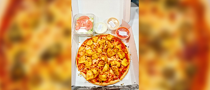 Chicken Kebab Pizza (h)  10" 