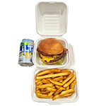 Cheese & Bacon Burger Meal 