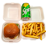 Spicy Chicken Burger Meal (h) 