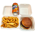 Vegetable Burger Meal (v) (h) 