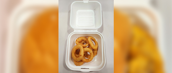 Onion Rings (8) Starter (v) (h) 