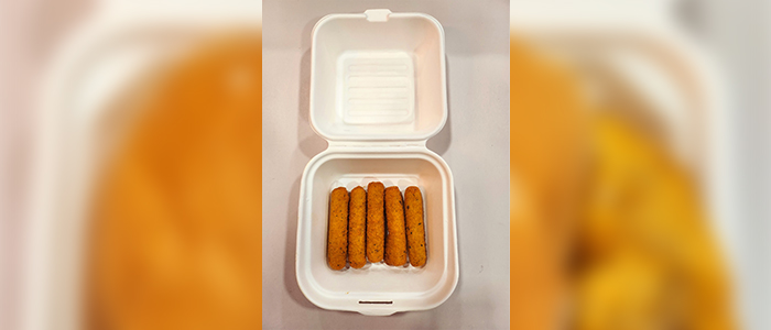 Mozzarella Stick (5) Starter (v) (h) 