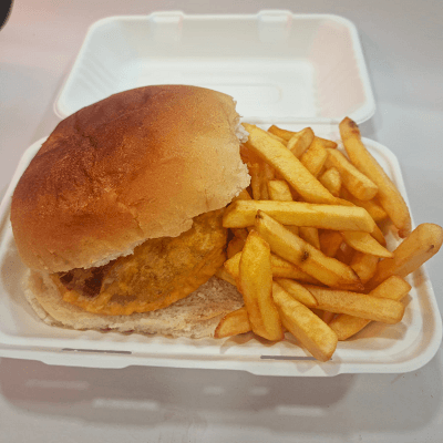 Battered Hamburger Fries Roll 